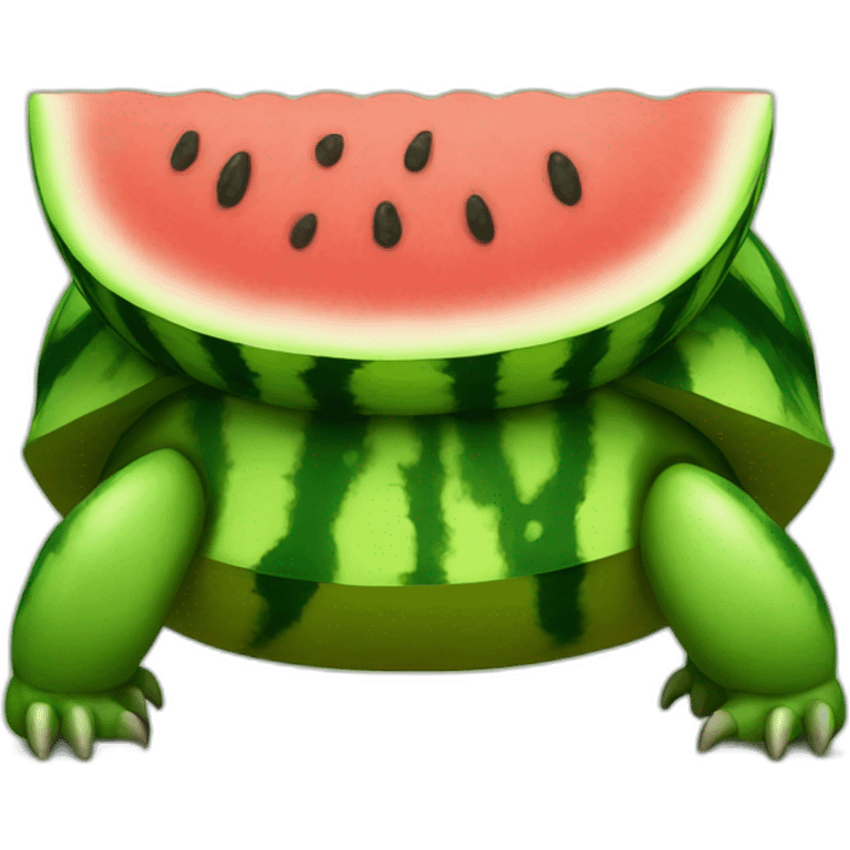 Watermelon turtle emoji