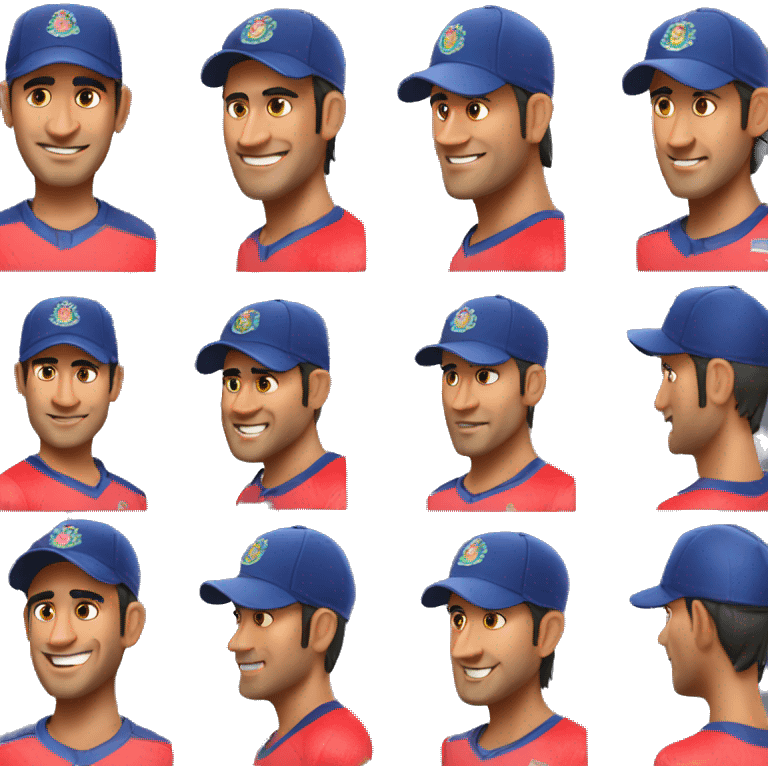 Ms Dhoni in nepali team jersey emoji