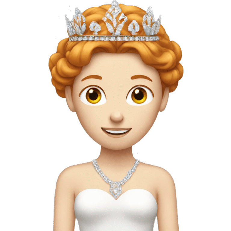 ginger woman with tiara  emoji