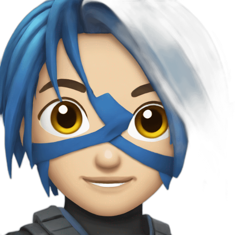 ninja streamer blue hair emoji