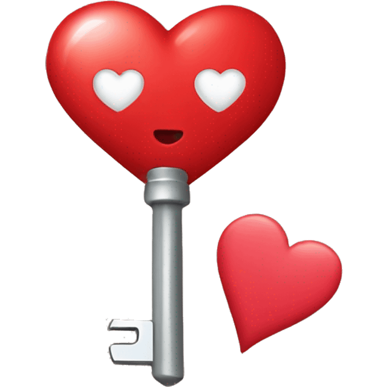 Heart shape Key emoji