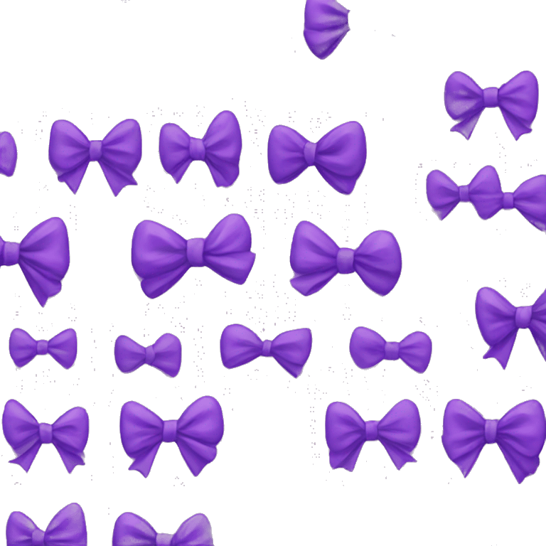 Purple bows emoji