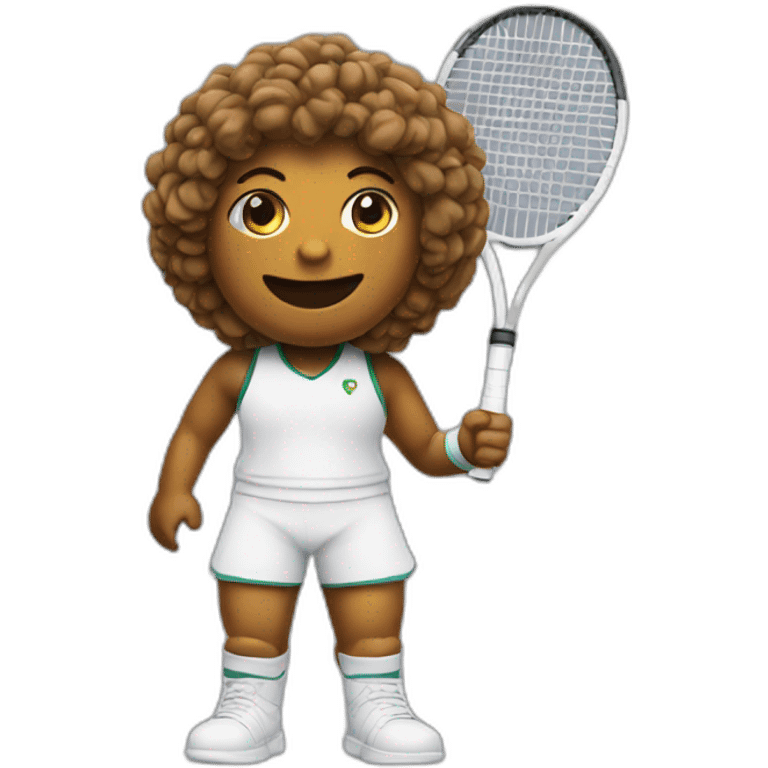 Poop emoji in tennis uniform emoji