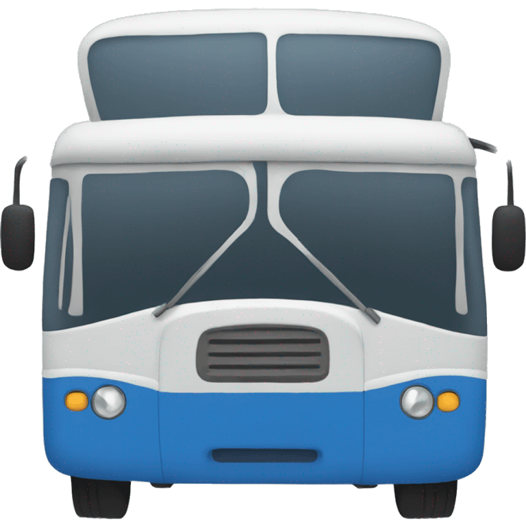 blue bus emoji