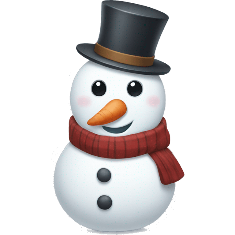 Cute snowman emoji