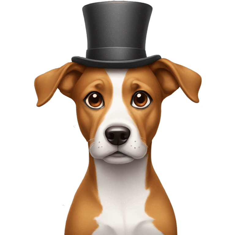 a dog with a hat on his head emoji