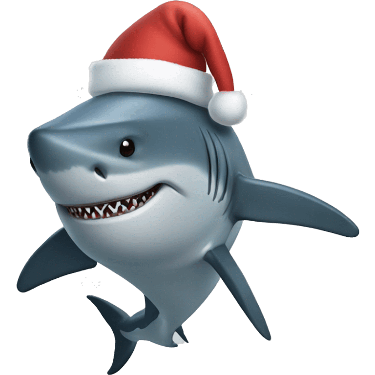 Shark Santa  emoji