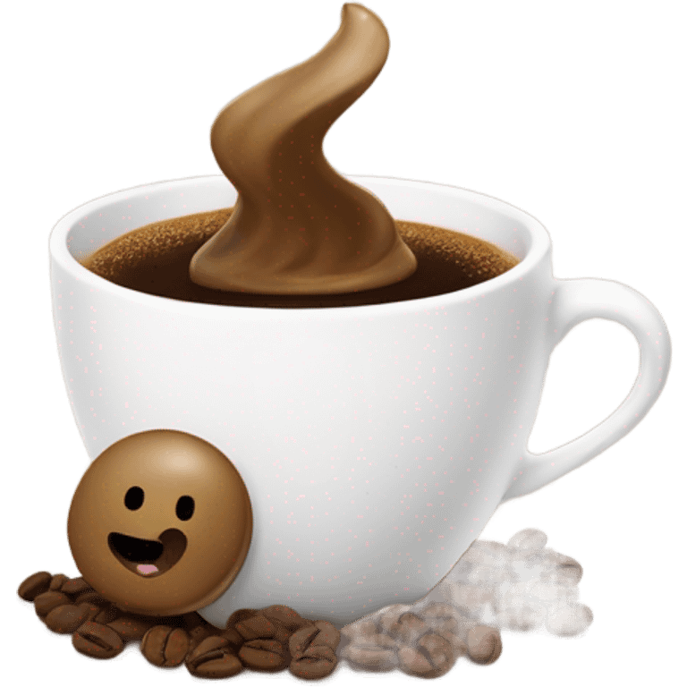 crypto coffee poop emoji