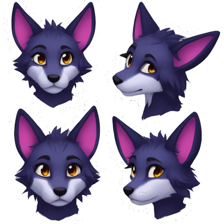 Edgy anthro furry by Falvie, AngieWolf emoji