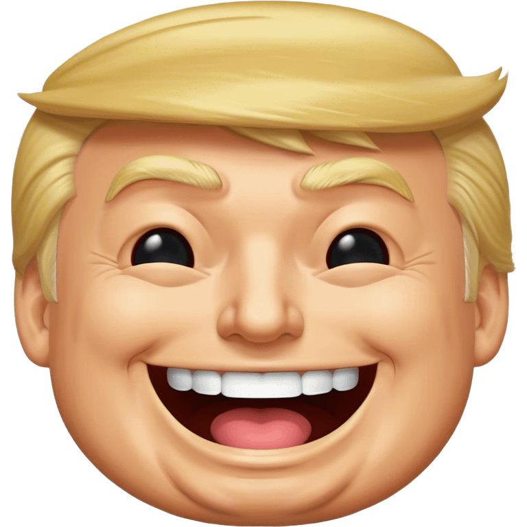 Trump laughing  emoji