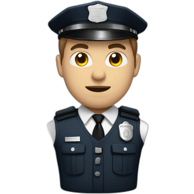 white police officer emoji