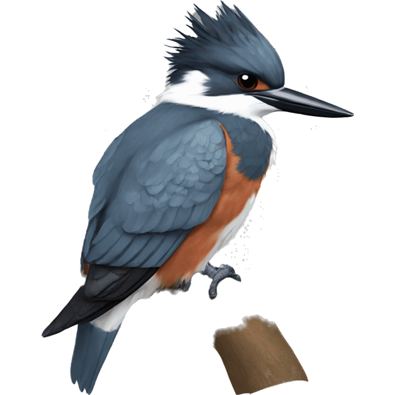 Belted kingfisher emoji