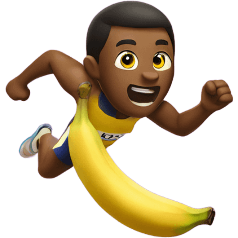 sprinting banana  emoji