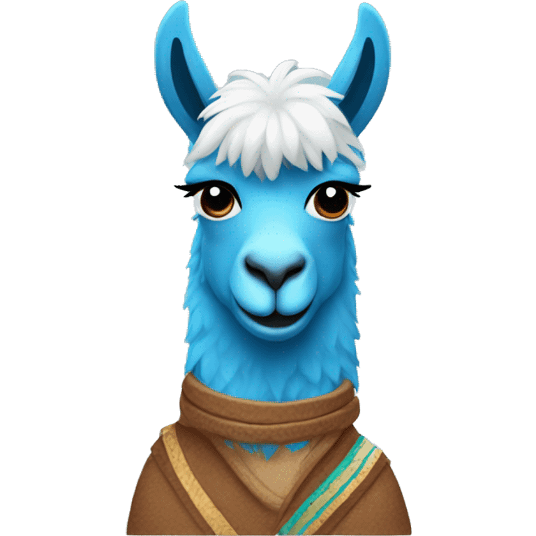 Blue llama emoji