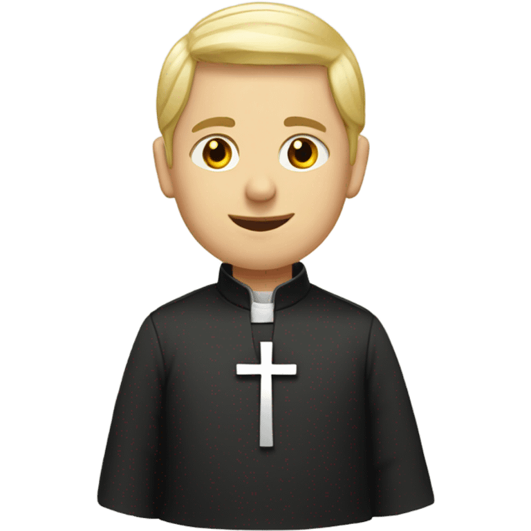 blond Vicar standing emoji