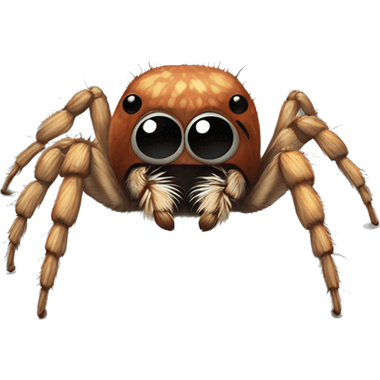 A cute jumping spider emoji