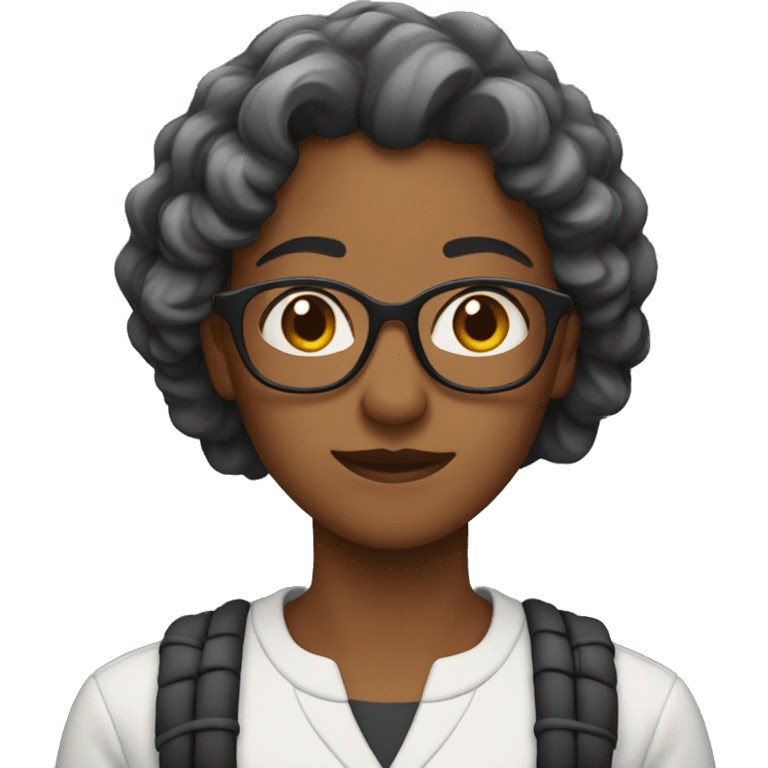 black wearing barb emoji