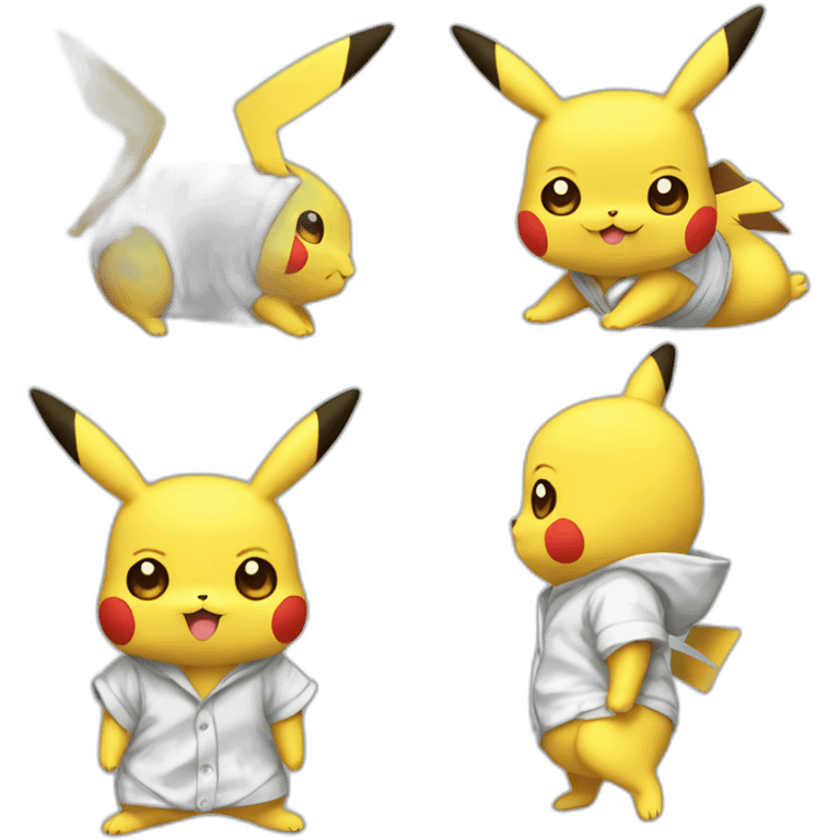 Pikachu en pijama emoji