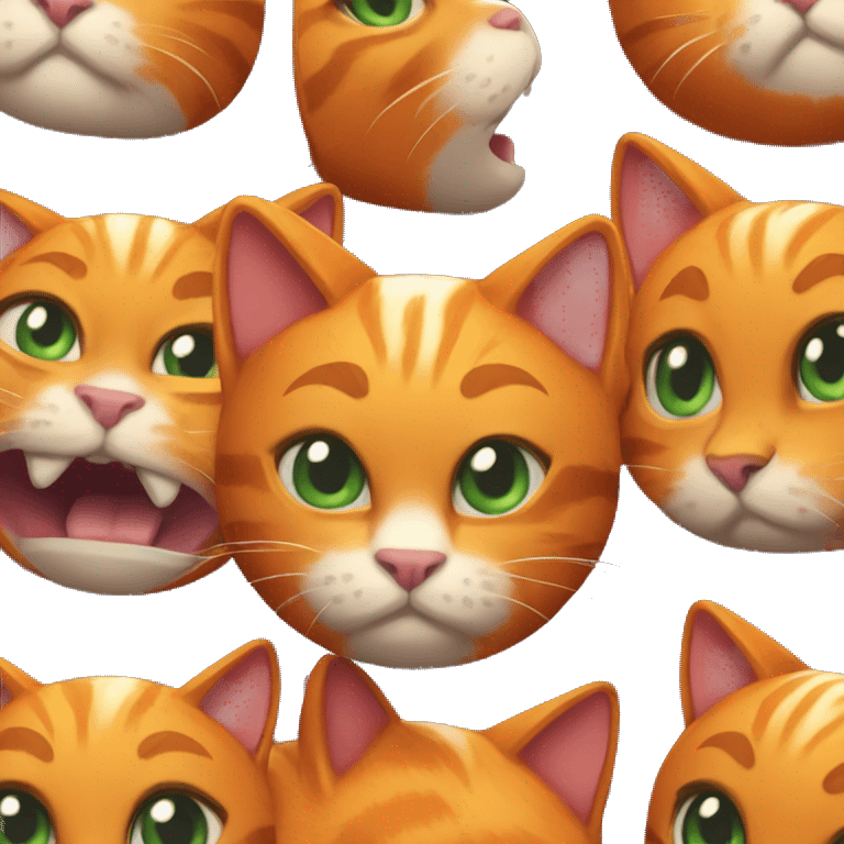 orange cat playing fortnite emoji