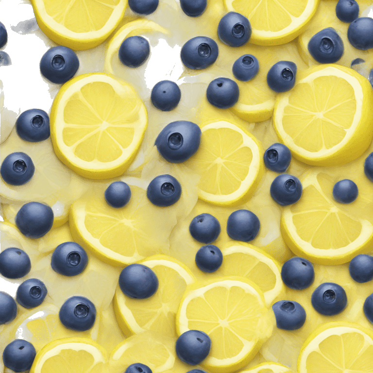 Lemon Blueberry Cake  emoji