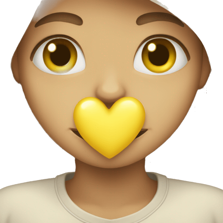 Light yellow big heart emoji