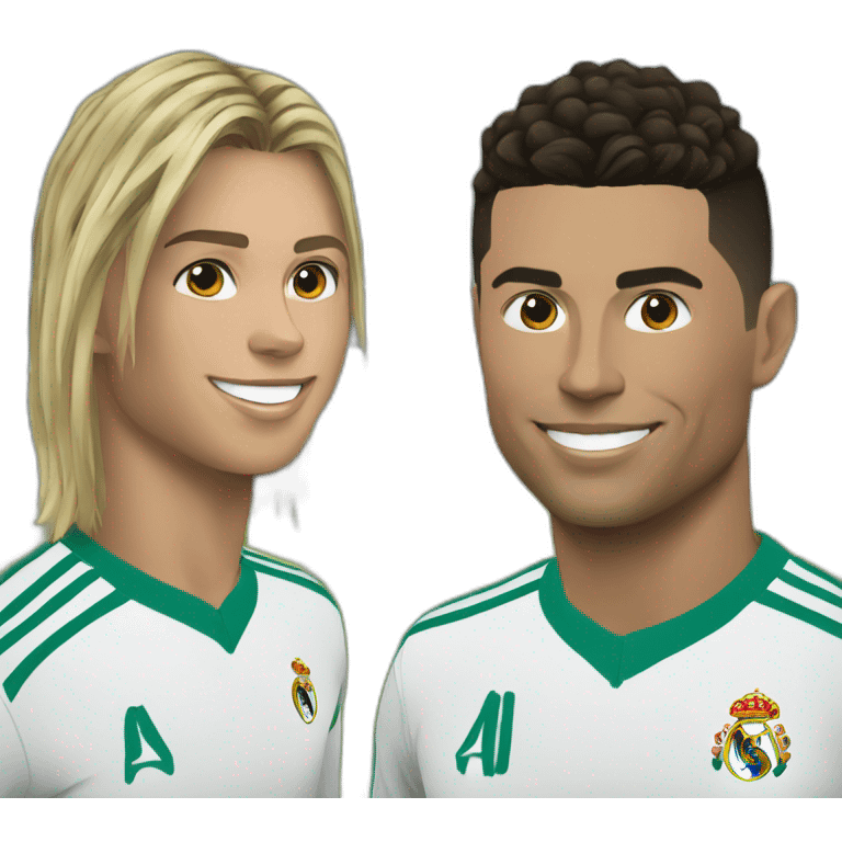 Ronaldo and messe emoji