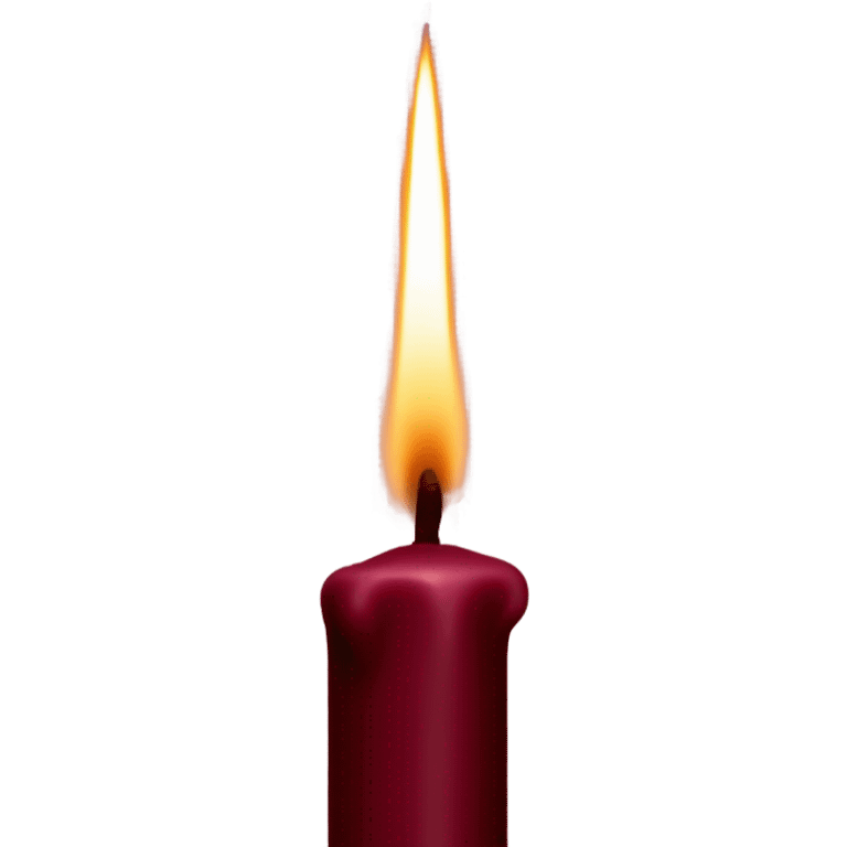 burgundy candle emoji