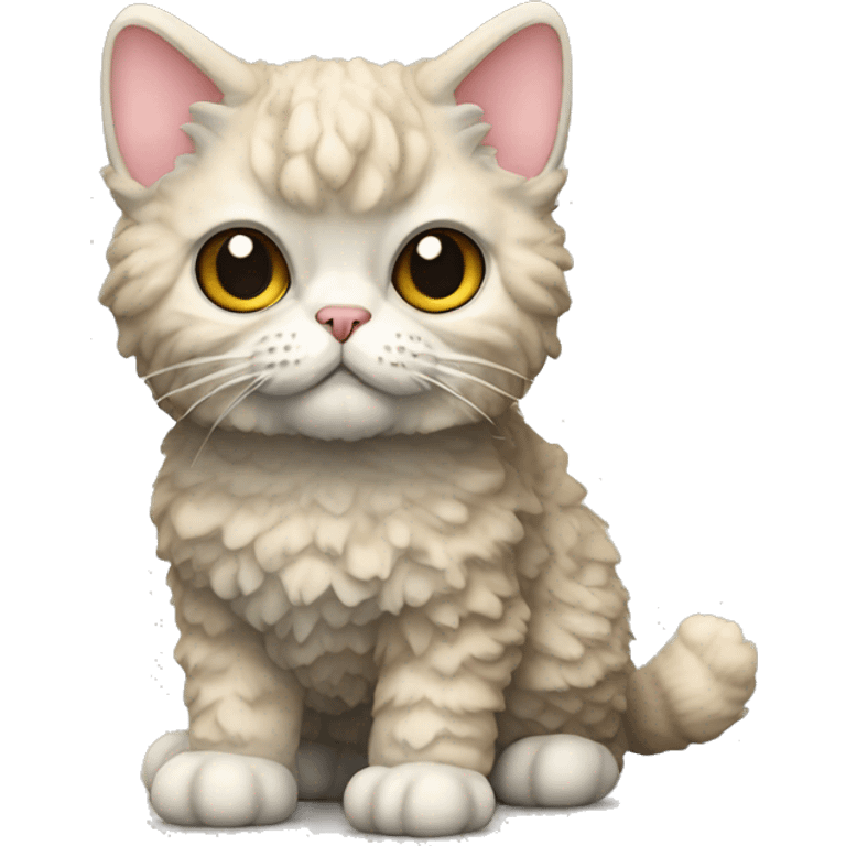 Selkirk Rex Cat Full Body emoji