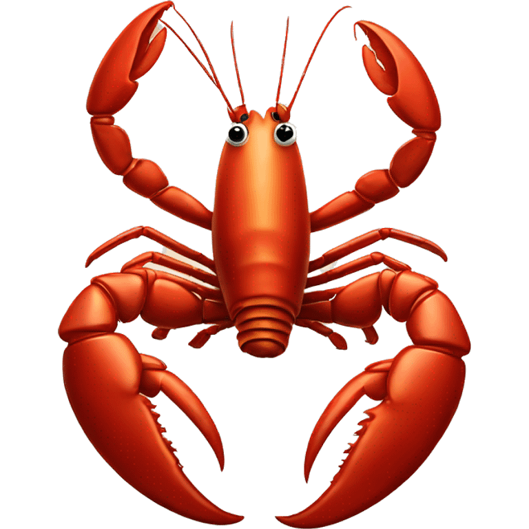 Lobster holding an emoji heart in it’s claws emoji