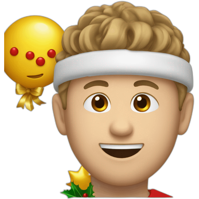 merry christmas handball player emoji