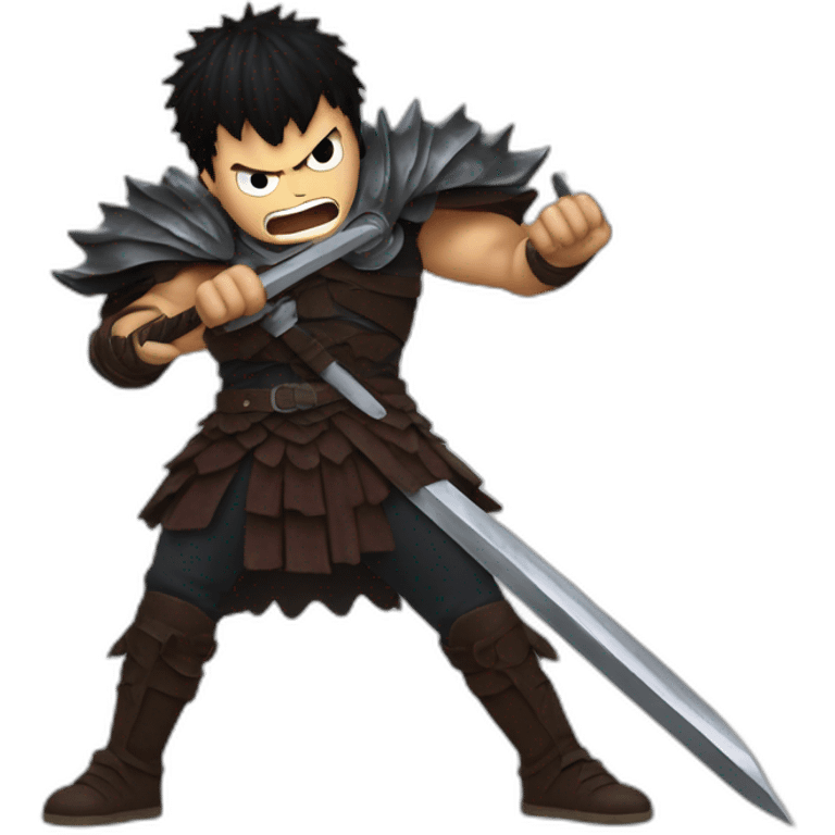 angry berserk guts with large sword emoji