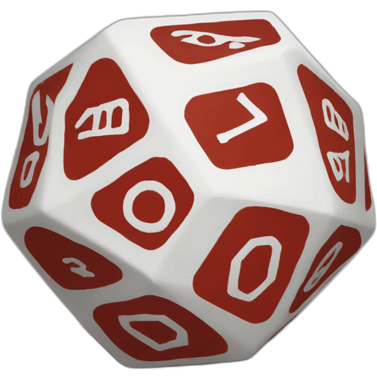 D20 red emoji