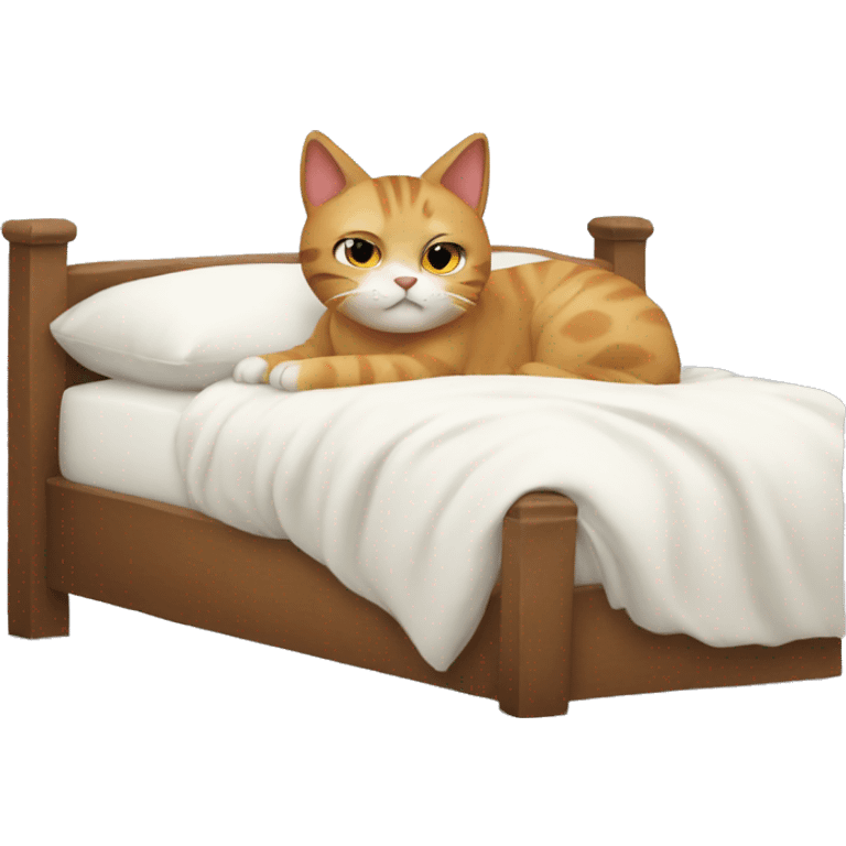 Cats in the bed emoji