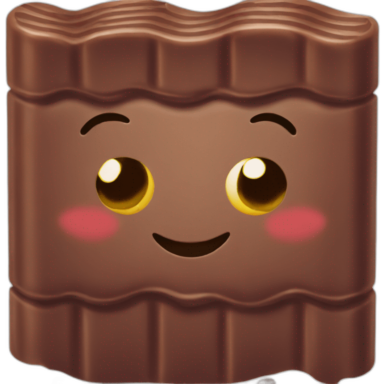 kawaii chocolate bar emoji