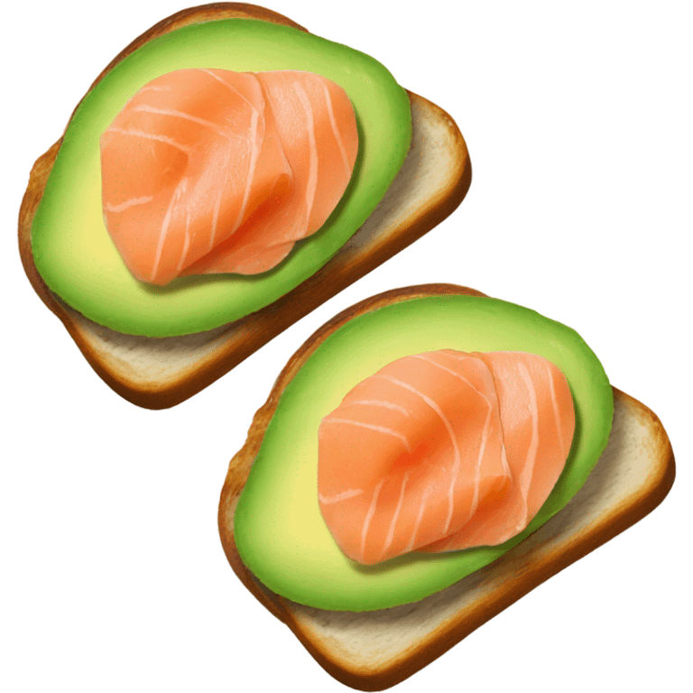 Avocado toast with smoked salmon  emoji