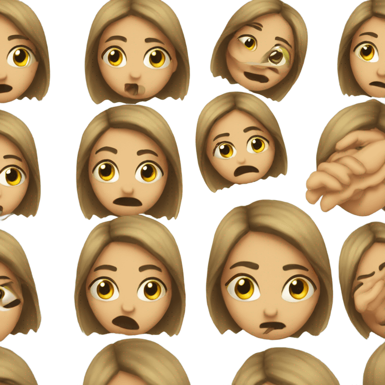 Girl grossed out  emoji