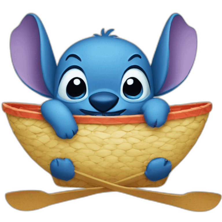 Stitch à la plage emoji