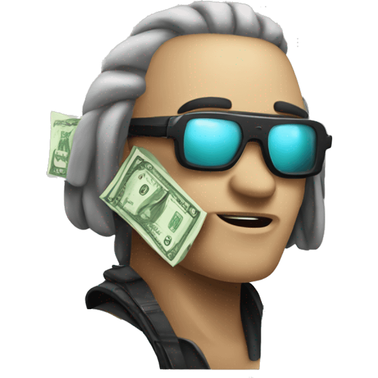 cyber punk money emoji