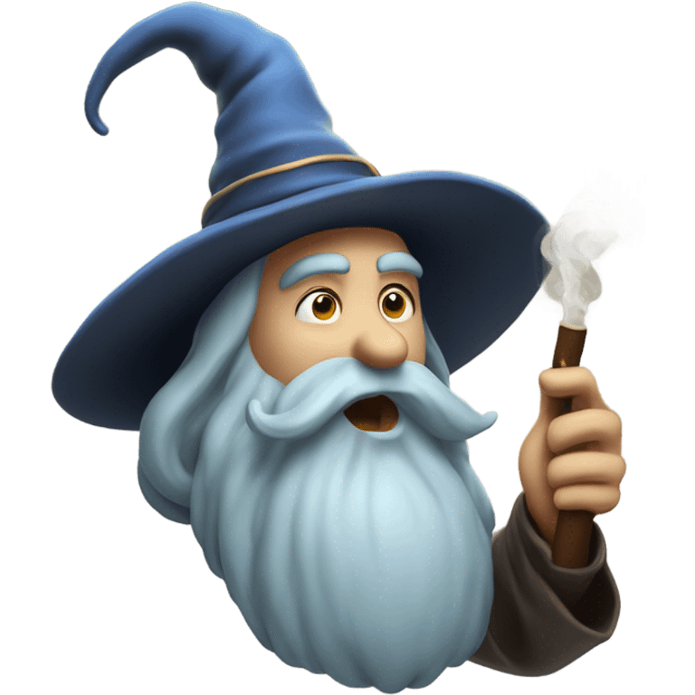 Wizard smoking pipe emoji