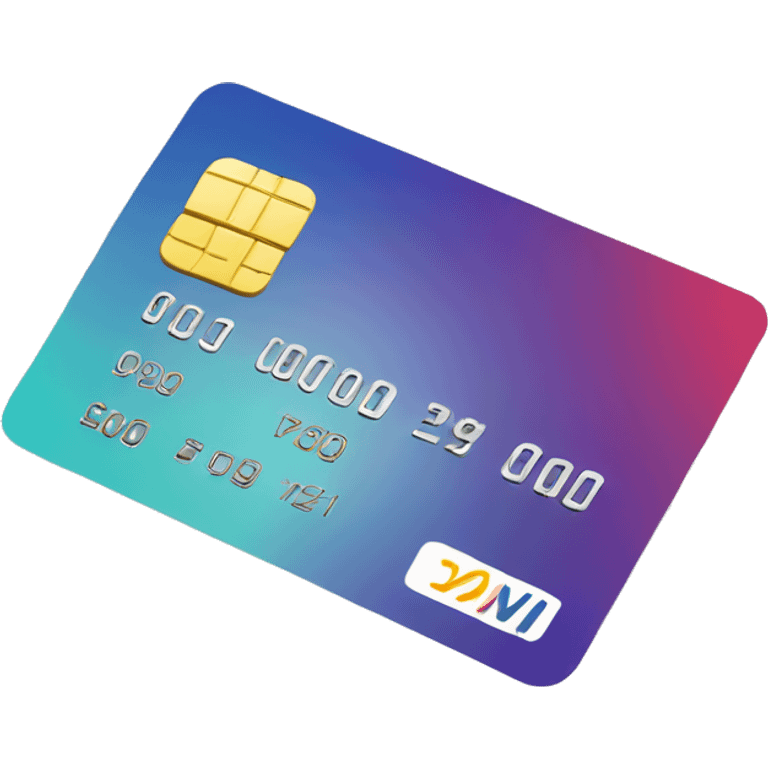 credit card going through microcips emoji