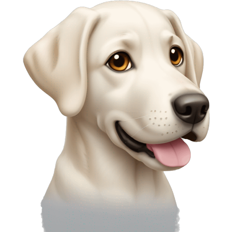 cachorro labrador branco emoji