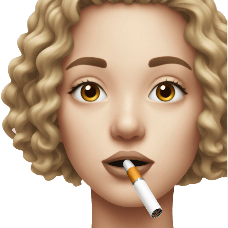 girl smoking her iqos aesthetic emoji