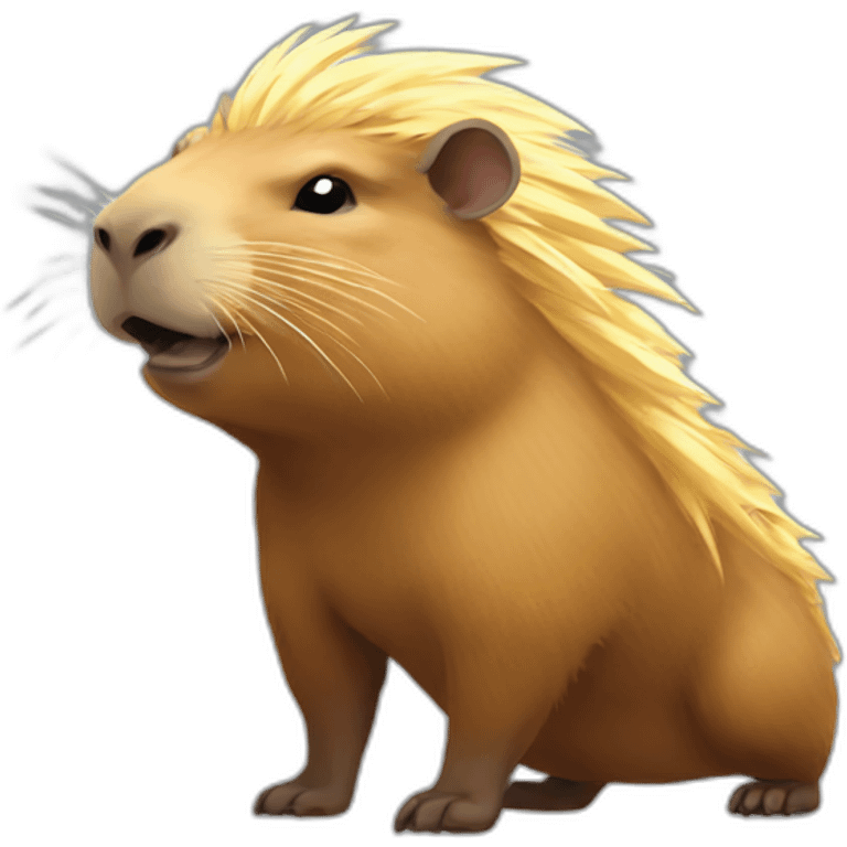 capybara super saiyan emoji