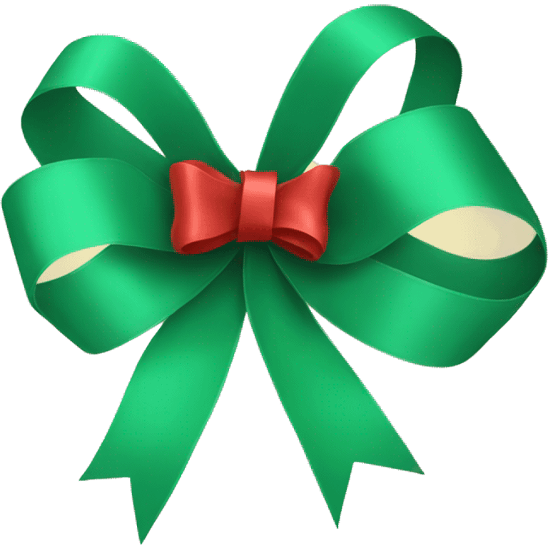 Christmas ribbon emoji