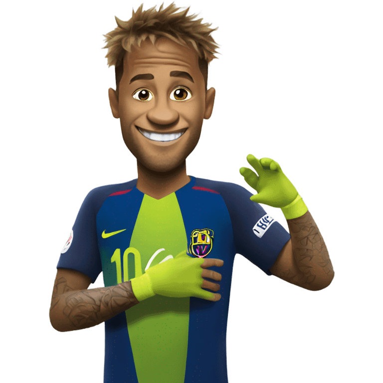 Neymar and shrek emoji