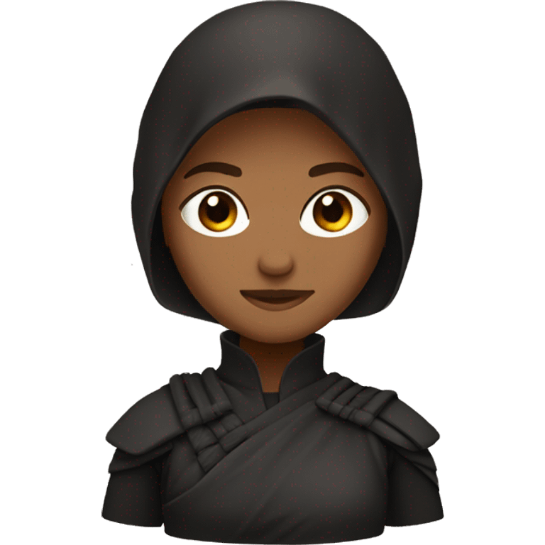 Ninja as a Girl with Brown Hair emoji