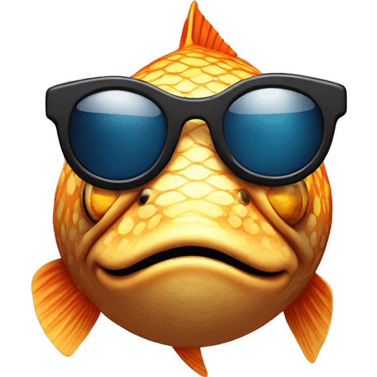 Fish with sunglasses emoji