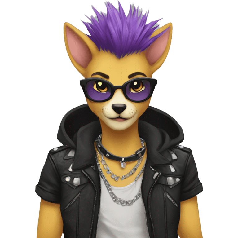 Punk Anthro Fursona emoji