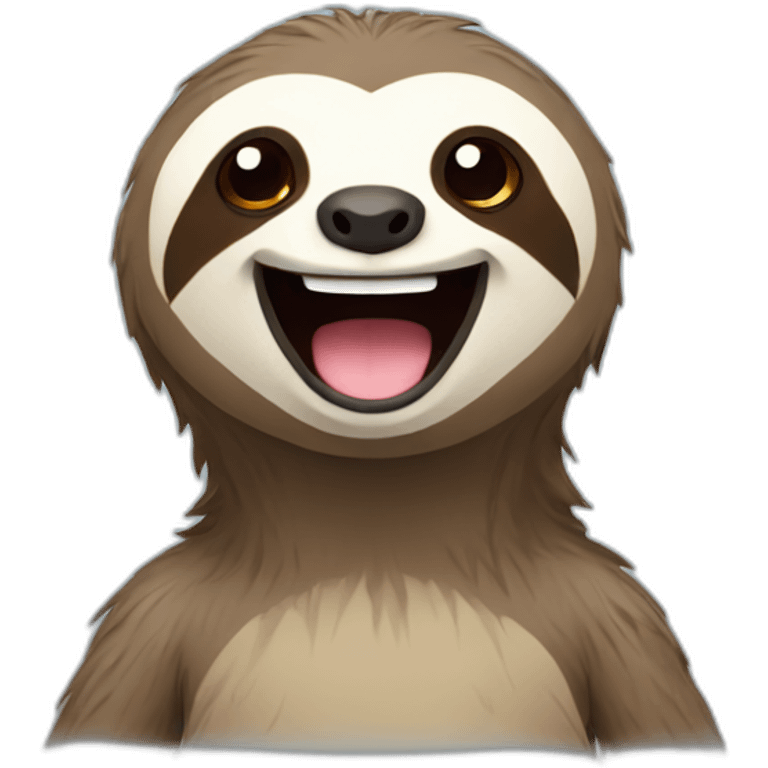 happy sloth emoji