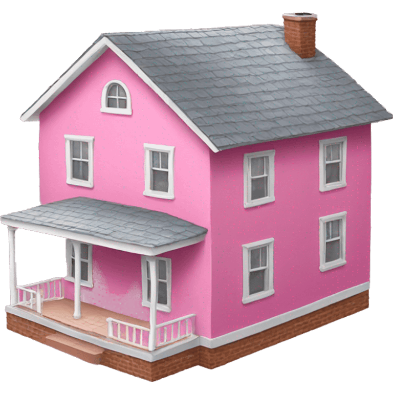 Pink house emoji